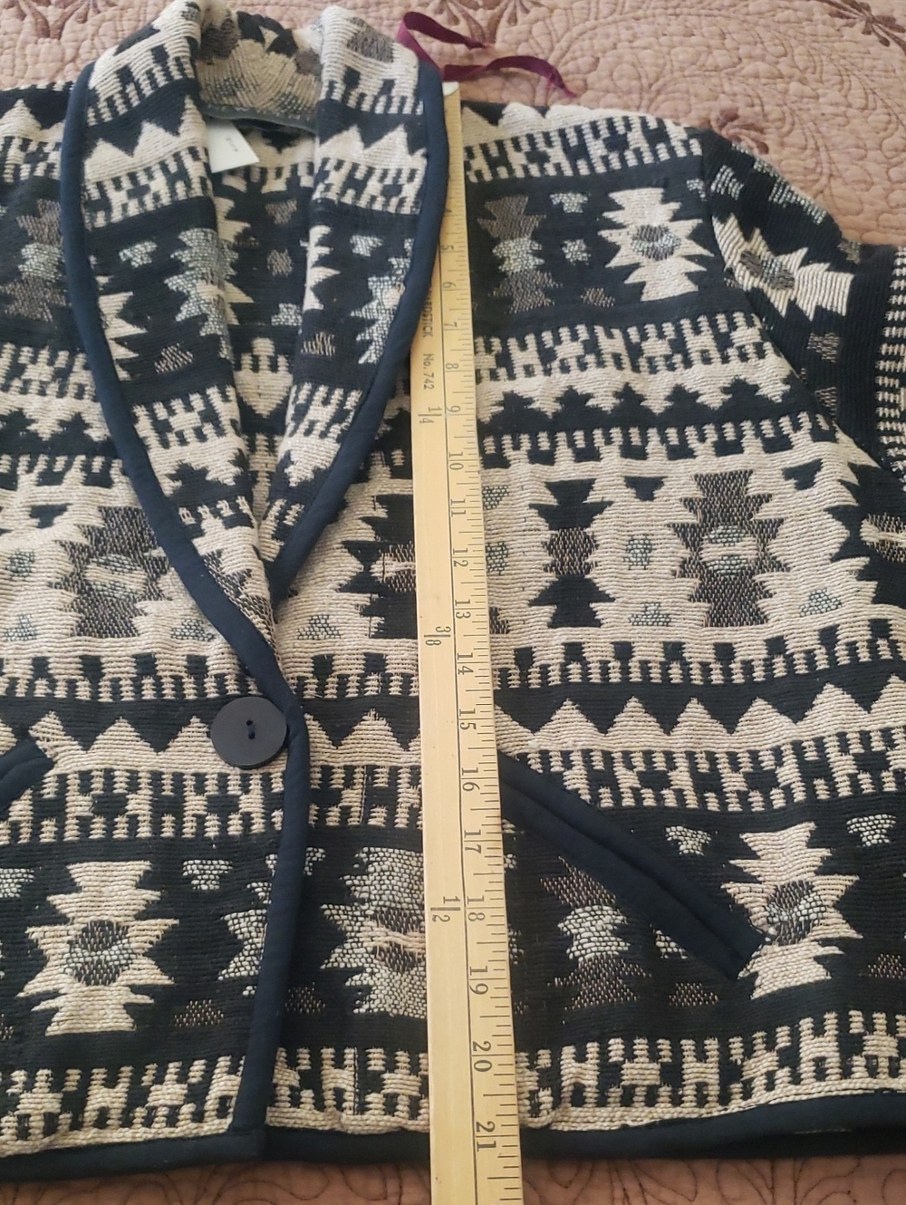 Aztec Cotton Jacket M - Picture 8 of 8